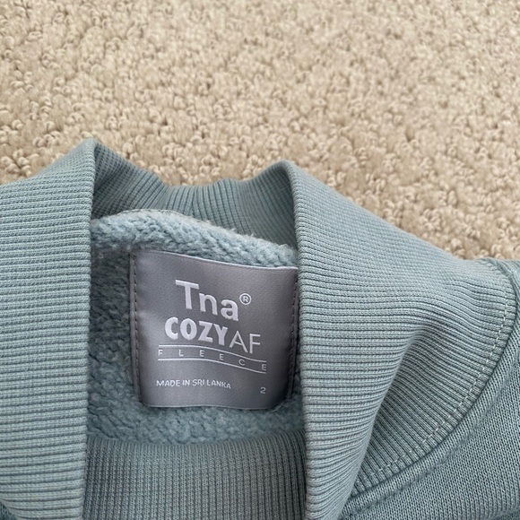 size 2, soft blue tna high neck sweater - Picture 3 of 4